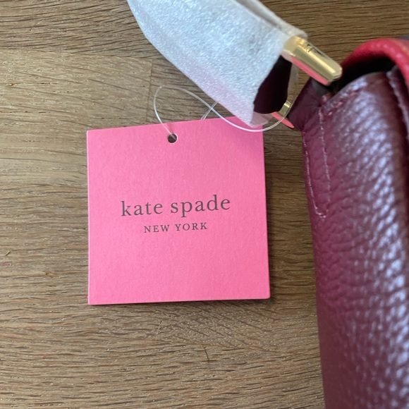 Kate Spade Large Red Saddle Bag - Picture 3 of 5